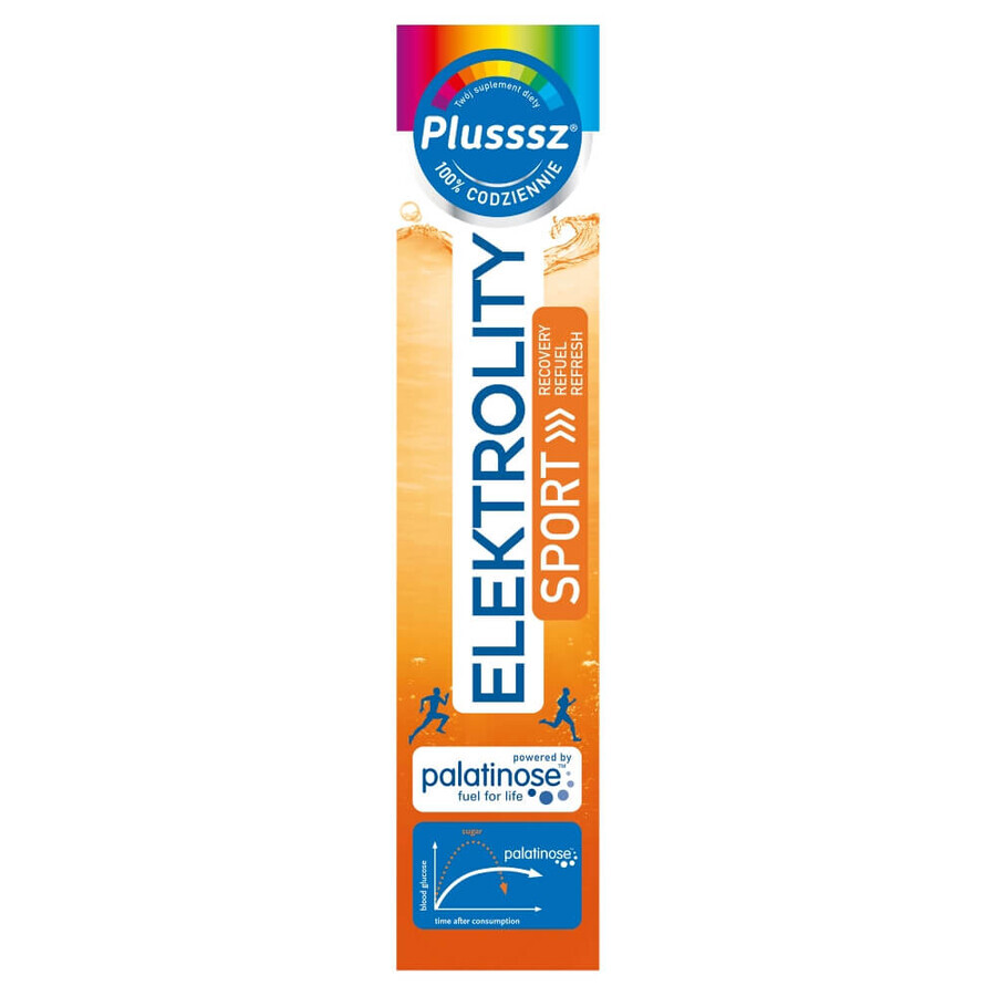 Plusssz Elektrolity Sport 100% Complex, sabor limón y pomelo, 24 comprimidos efervescentes