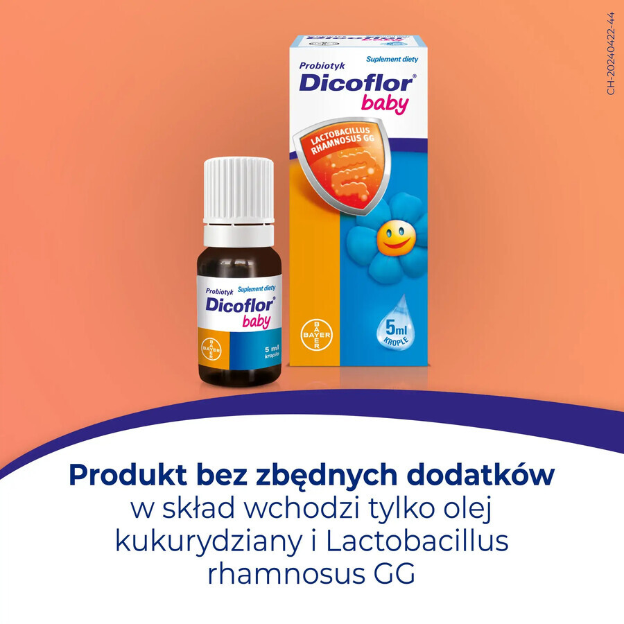 Dicoflor Baby, pentru sugari și copii, picături, 5 ml