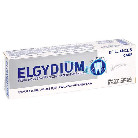 Elgydium Brillance&Care, pasta dentífrica antimanchas, 30 ml