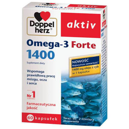 Doppelherz aktiv Omega-3 Forte, 60 capsule