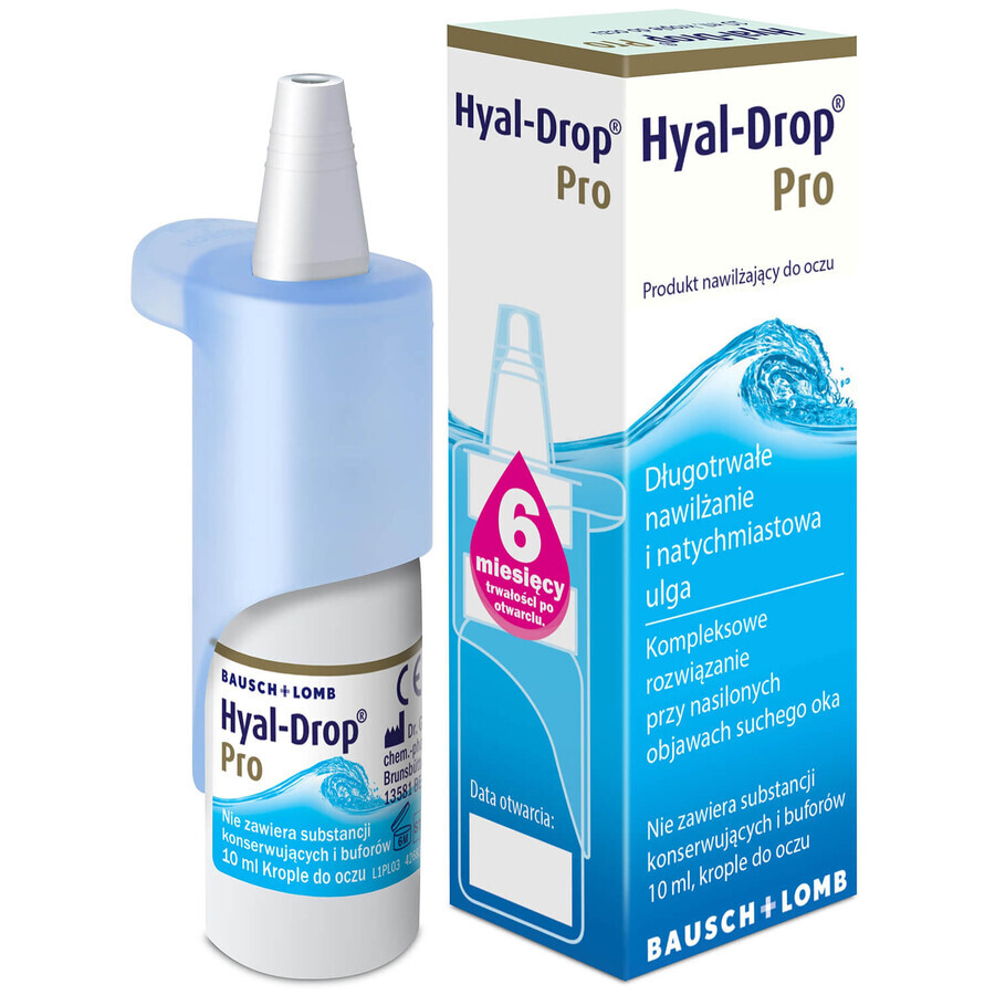 Hyal-Drop Pro, moisturizing eye drops, 10 ml