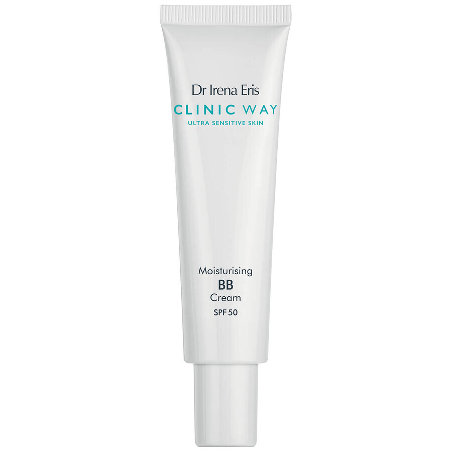 Dr. Irena Eris Clinic Way, Cremă BB hidratantă, SPF 50, Bej deschis, 30 ml