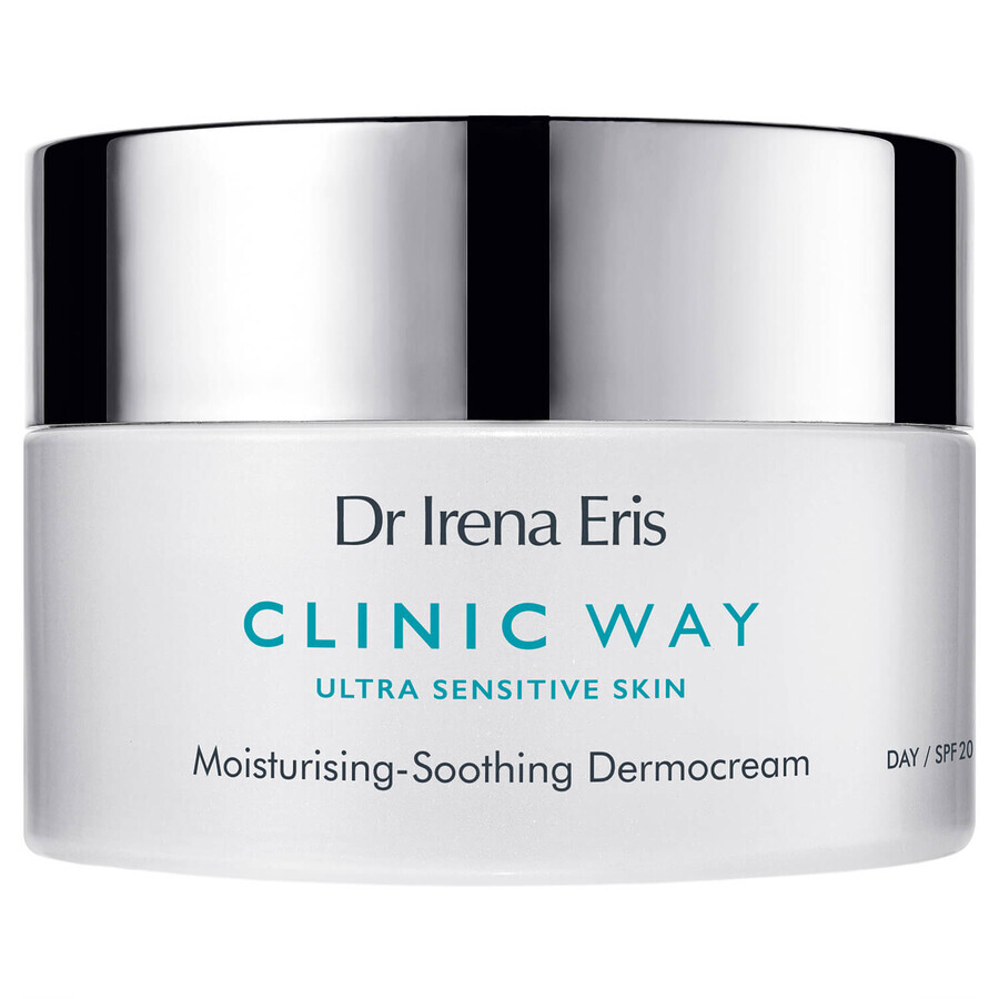 Dr Irena Eris Clinic Way, dermo-crema hidratante y calmante, de día, SPF 20, 50 ml