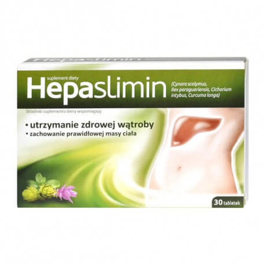 Hepaslimin con vitamina D3, 30 comprimidos recubiertos con película