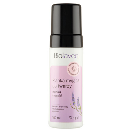 Biolaven, espuma limpiadora facial, 150 ml