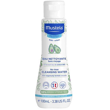 Mustela Bebe Enfant, agua limpiadora sin aclarado, desde el nacimiento, 100 ml