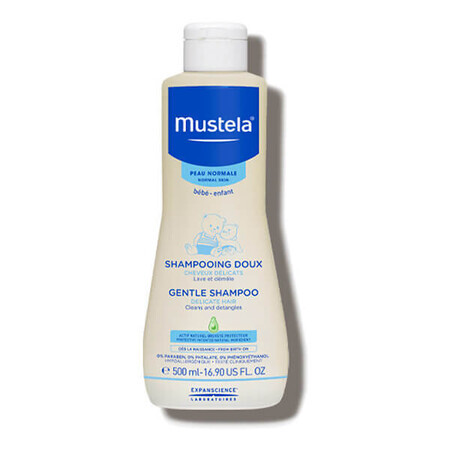 Mustela Bebe Enfant, champú suave para bebés, desde el nacimiento, piel normal, 500 ml