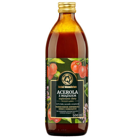 Herbal Monasterium Acerola, 100% pulp juice, 500 ml