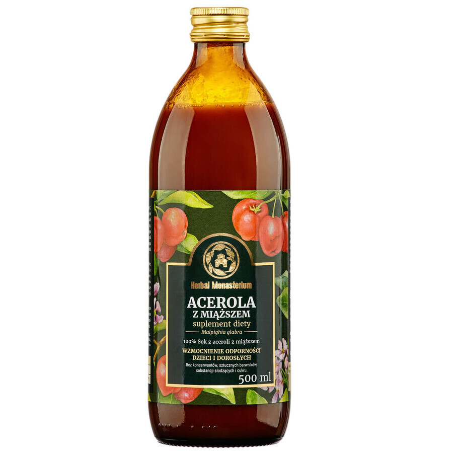 Herbal Monasterium Acerola, 100% pulp juice, 500 ml