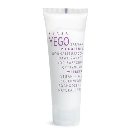 Ziaja Yego, Balm after shave, normalizing and moisturizing, lemon verbena, 80 ml