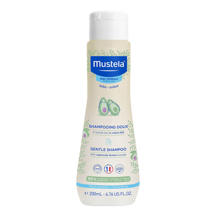 Mustela Bebe Enfant, zachte shampoo voor kinderen, vanaf 1 dag, 200 ml