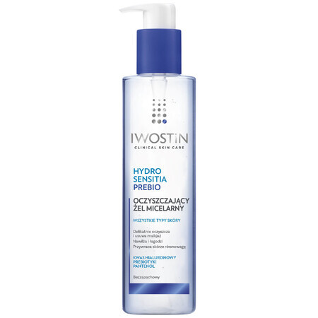 Iwostin Hydro Sensitia Prebio, Cleansing micellar gel, all skin types, 200 ml