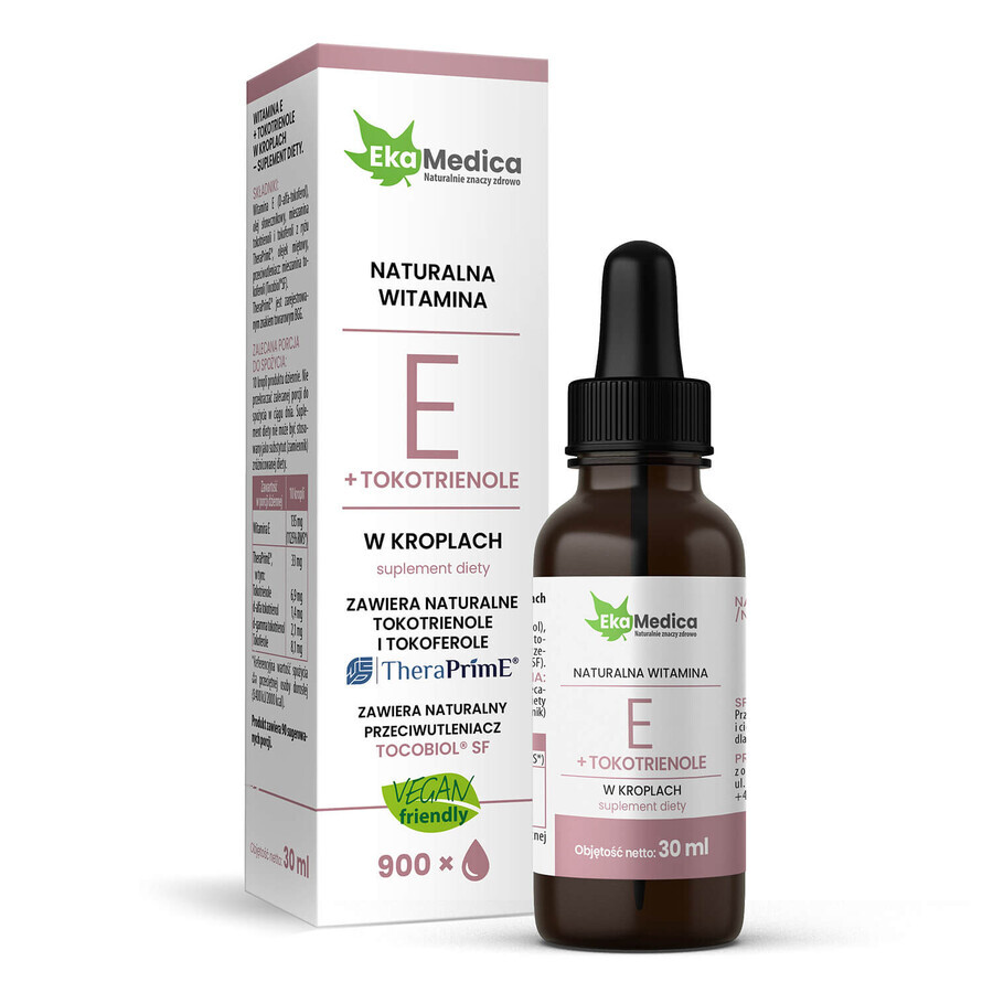 EkaMedica Vitamina E + Tocotrienoli, picături, 30 ml