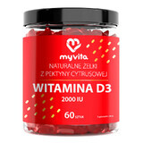 MyVita Vitamina D3 2000 IU, rollitos de gelatina, 60 unidades