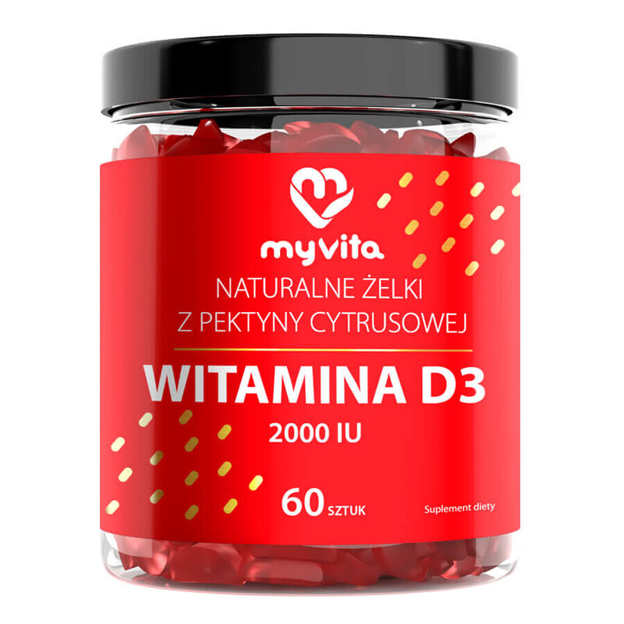 Integratore Alimentare MyVita - Vitamina D3, 60 Gelatinine