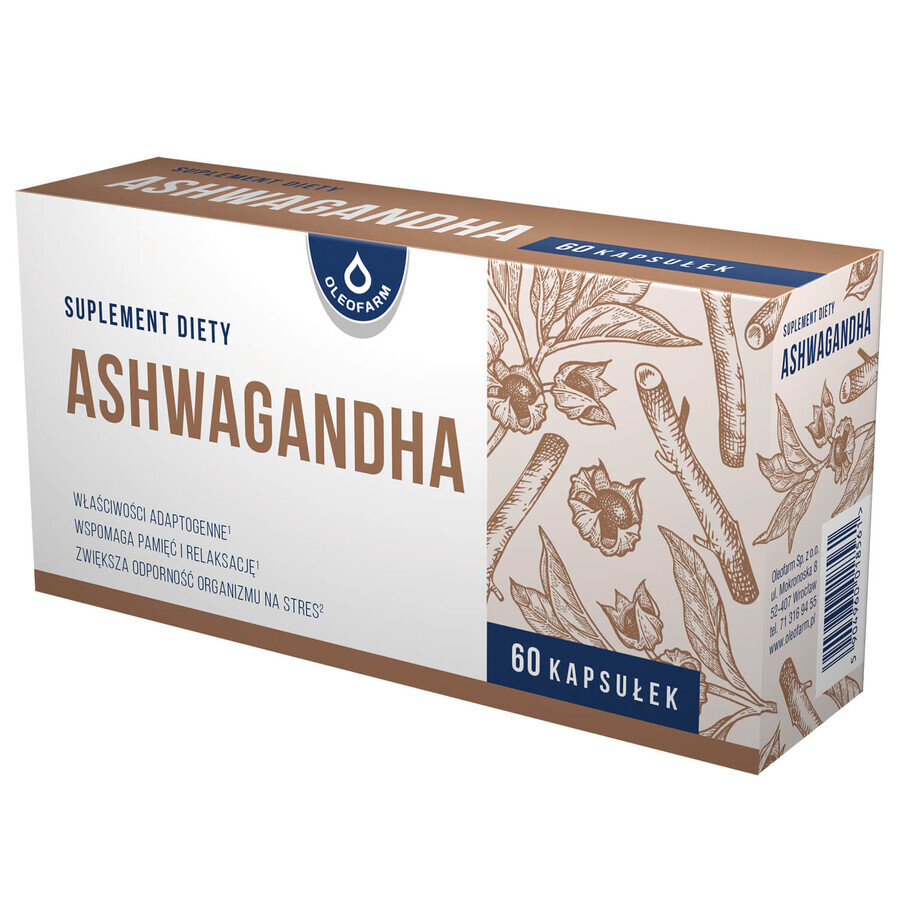 Oleofarm Ashwagandha, 60 cápsulas