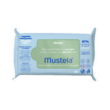 Mustela Bebe Enfant, toallitas húmedas, limpiadoras, con aguacate bio, desde el nacimiento, piel normal, 60 unidades