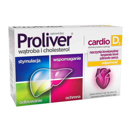 Proliver Cardio D3, 30 comprimidos