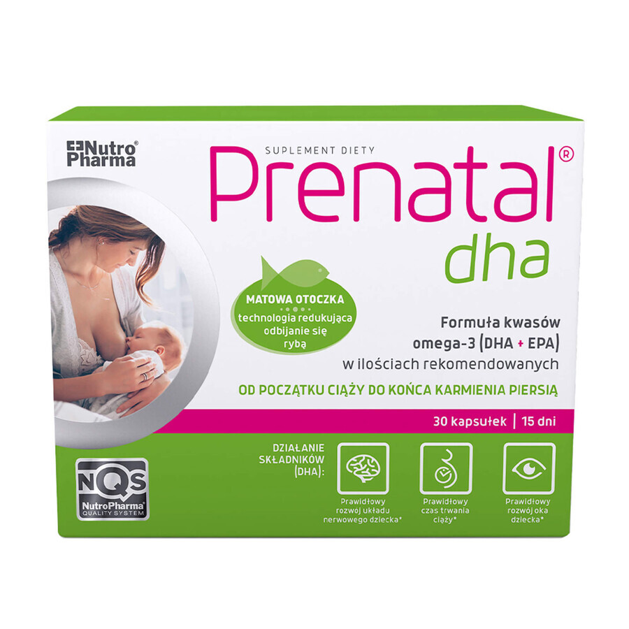 DHA prenatal, 30 cápsulas