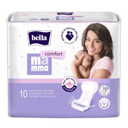 Bella Mamma Comfort, compresas postparto, 10 unidades