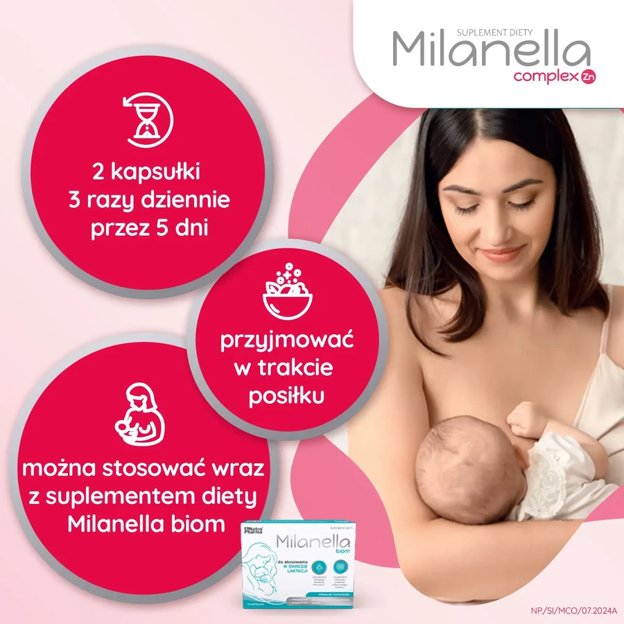 Milanella Complex Zn, 30 capsules