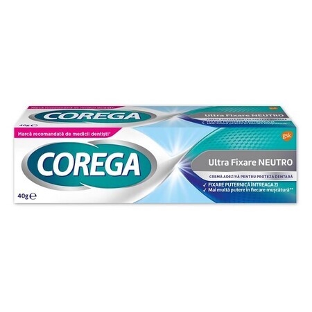 Neutro Corega Crema Adhesiva para Prótesis Dentales, 40 g, Gsk