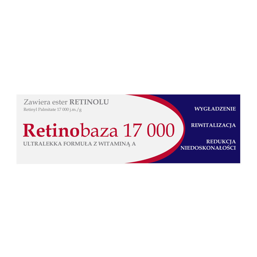 Retinobase 17000, crema farmacéutica de vitamina A, 30 g