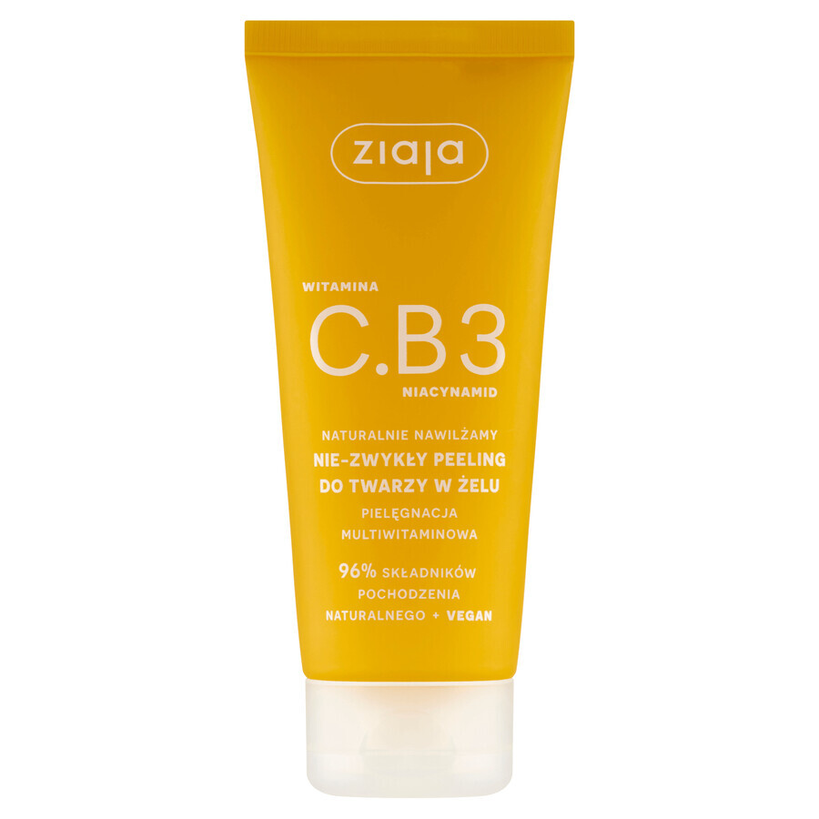 Ziaja Vitamina C.B3 Niacinamida, gel exfoliante no comedogénico, 100 ml