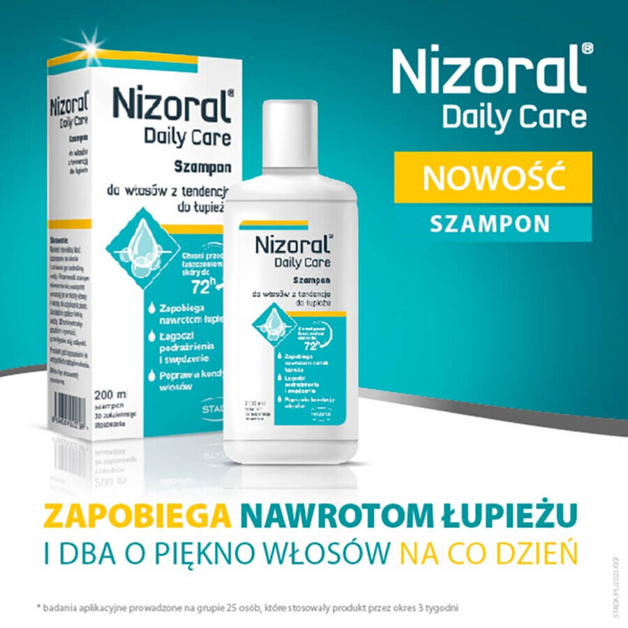 Nizoral Daily Care, champú para cabellos con tendencia a la caspa, 200 ml