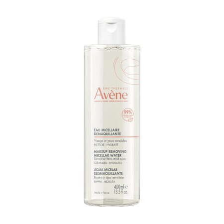 Avene Les Essentiels, Desmaquillante micelar pieles sensibles, 400 ml