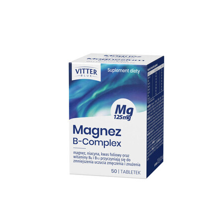 Vitter Blue Magnesium B-Complex, 50 tablets