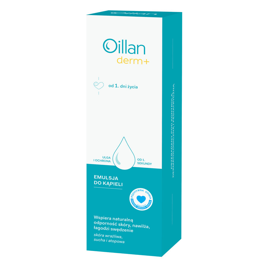 Oillan Derm+, emulsión de baño, desde el primer día de vida, 400 ml