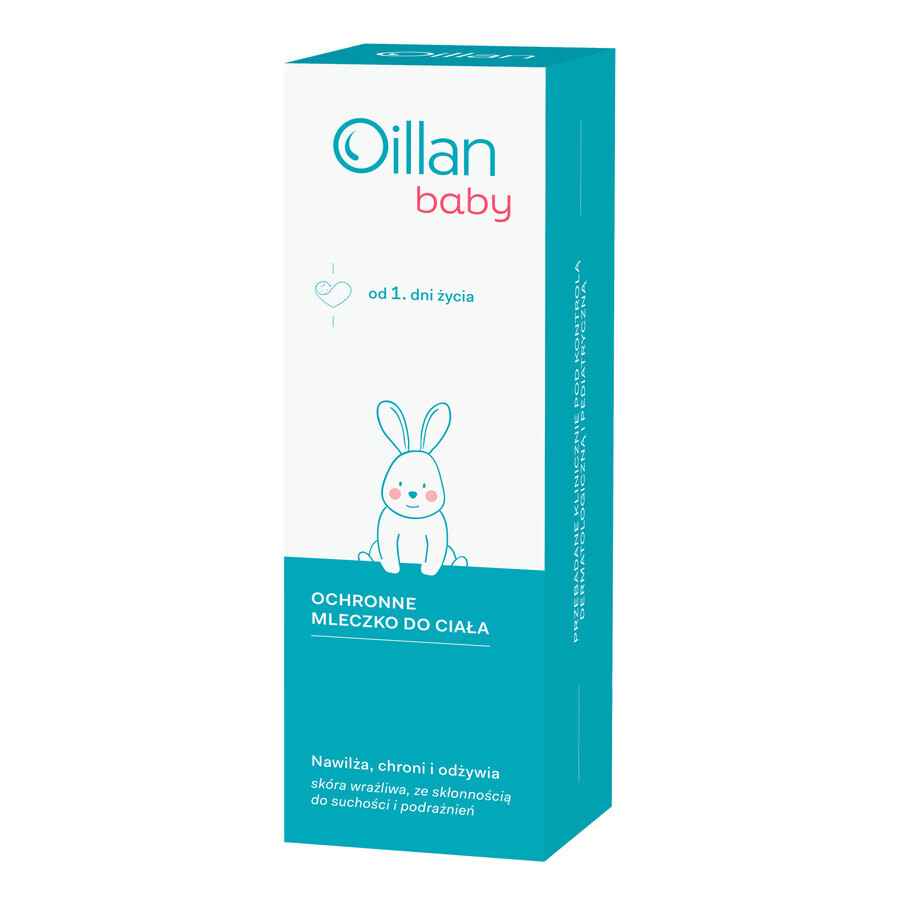 Oillan Baby, protective milk for the body, from the first day of life, 200 ml