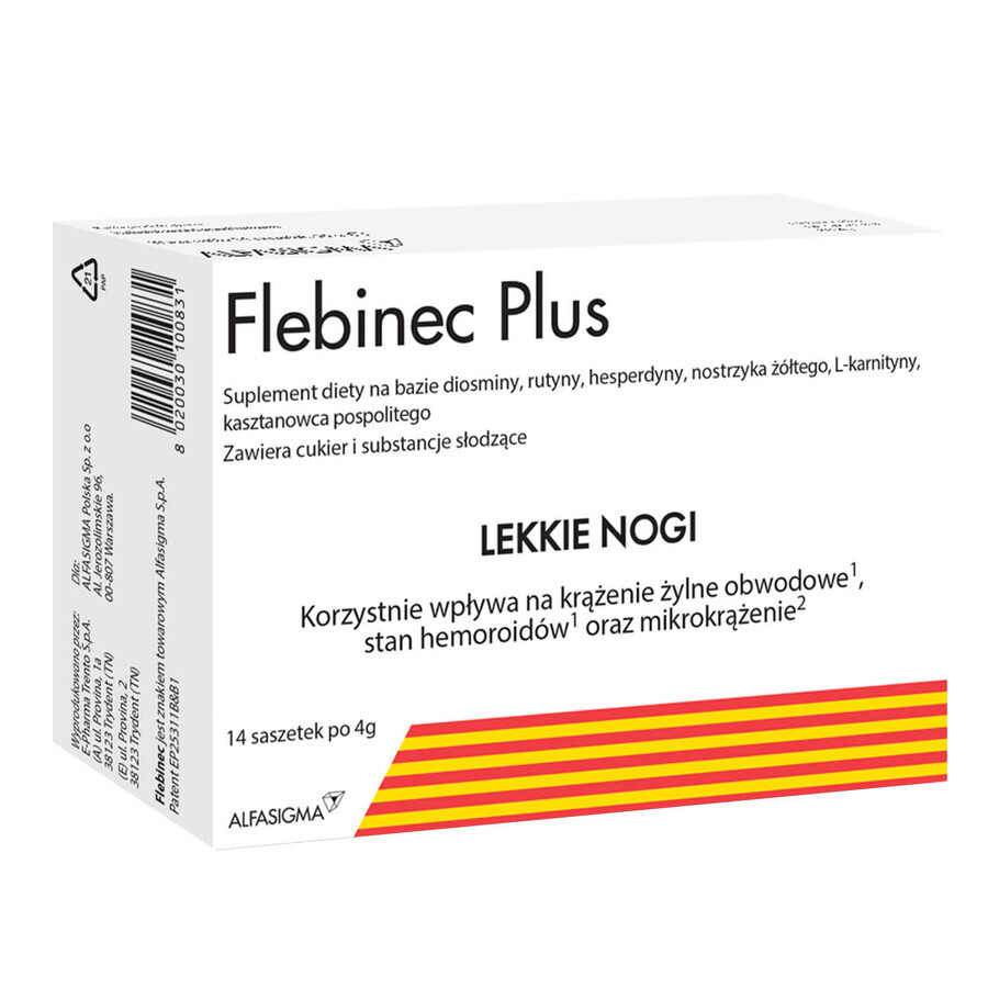 Flebinec Plus, 14 sobres