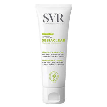 SVR Sebiaclear Hydra, crema hidratante con acción regeneradora, 40 ml