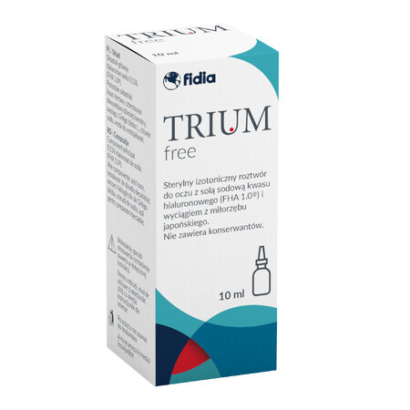 Trium Free, colirio hidratante, solución, 10 ml