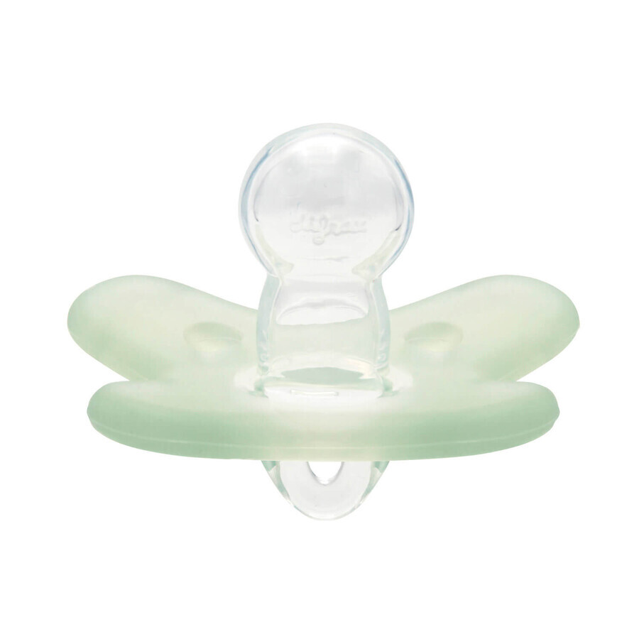 Canpol Babies, sucette apaisante, 100% silicone, symétrique, verte, 24/001, 0-6 mois, 1 pièce