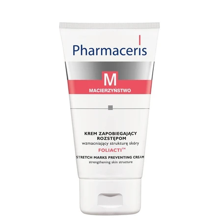 Pharmaceris M Foliacti Krem zapobiegający rozstępom wzmacniający strukturę skóry, 150 ml: ceny i cechy