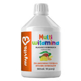 MyVita Multivitamin Liquid, multivitamínico para niños y adultos, 500 ml