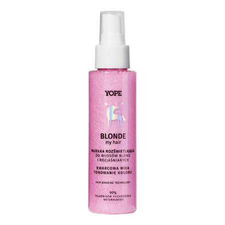 Yope Blonde My Hair, bruma para aclarar el cabello, cuarzo, 100 ml