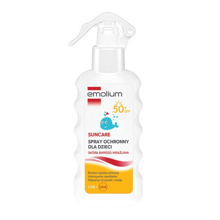 Emolium Suncare, spray protector para niños a partir de 1 año, FPS 50+, 175 ml