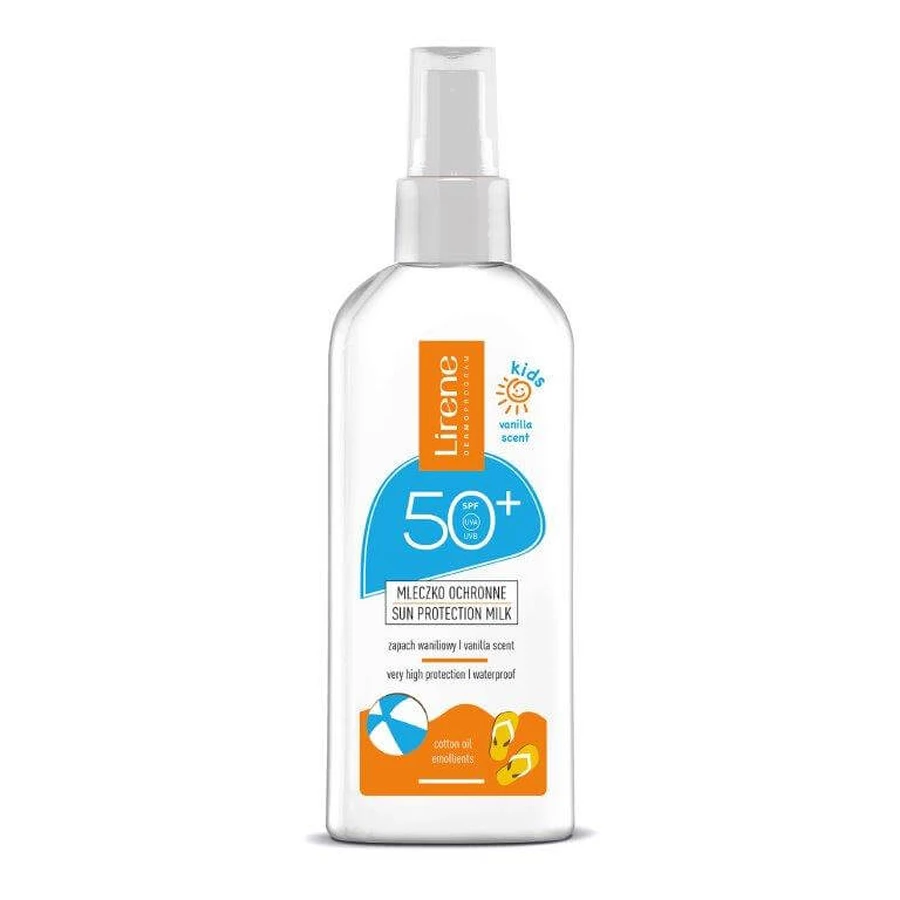 Lirene Sun Kids, beschermende melk voor kinderen, vanille, SPF 50+, 150 ml