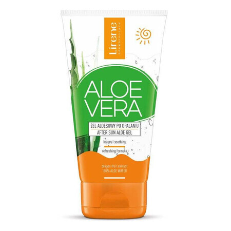 Lirene Sun Aloe Vera, gel de aloe vera para después de tomar el sol, 150 ml