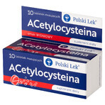 Acetylcysteine, cherry flavor, 10 effervescent tablets