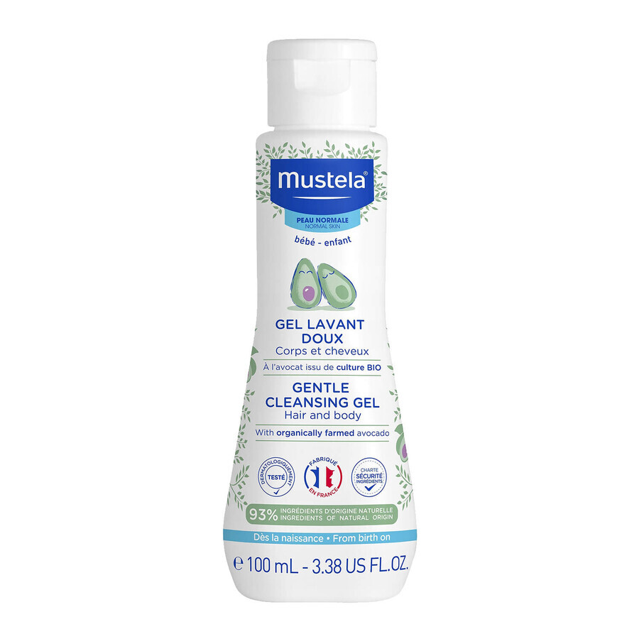 Mustela Sun Baby set de vacaciones, leche solar, FPS 50+, 40 ml + gel lavante, 100 ml