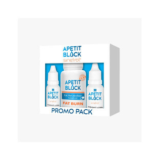 Apetit Block Sinetrol Conjunto  30 cápsulas + 2 frascos x 15 ml - para bajar de peso