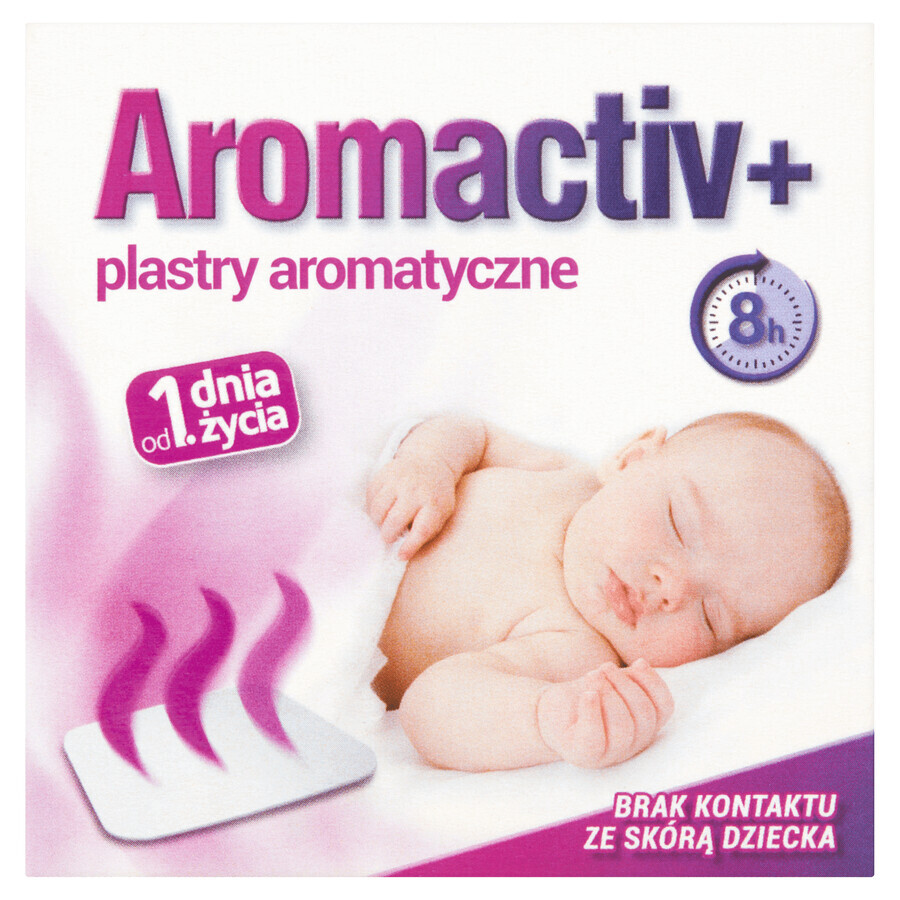 Aromactiv+, parche aromático desde el primer día de vida, 5 unidades ENVASE DEFECTUADO