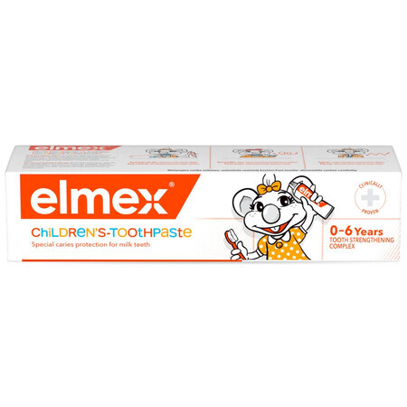 Elmex, pasta dentífrica para niños de 0 a 6 años, con flúor, 50 ml ENVASE CONTAMINADO