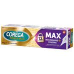 Corega Power Max Fijación + Cobertura, Crema de fijación de prótesis, neutro, 40 g ENVASE CONTAMINADO