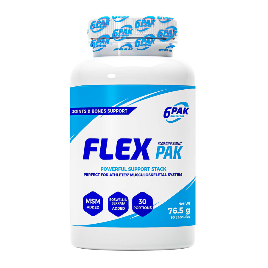 6Pak Nutrition Flex Pak, 90 cápsulas FECHA CORTA